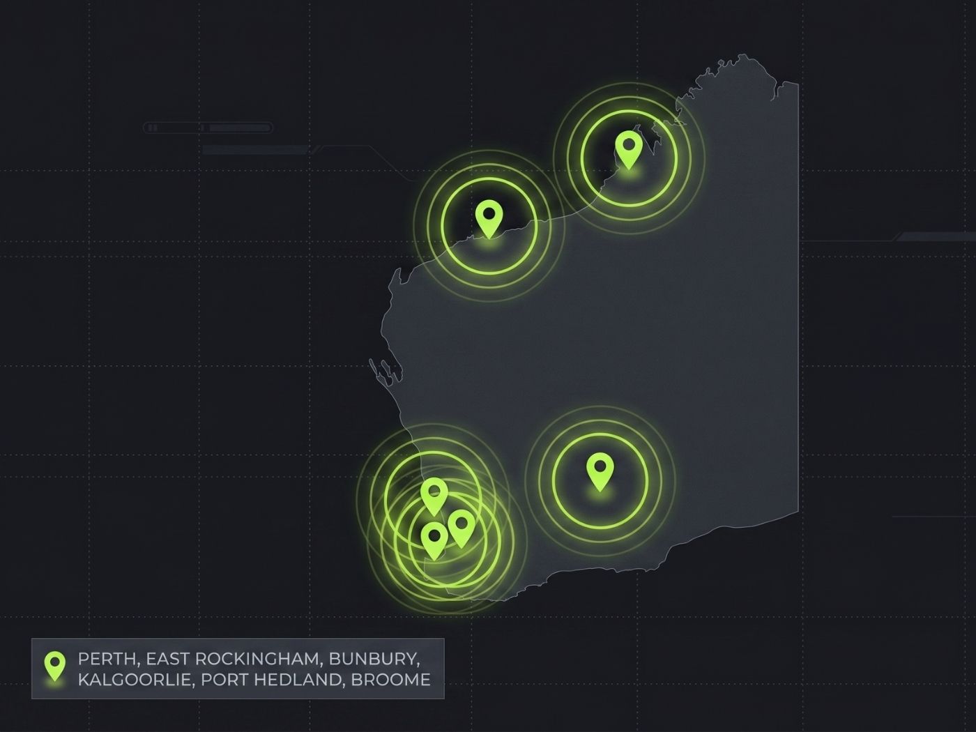 Western Australia fleet collection coverage map